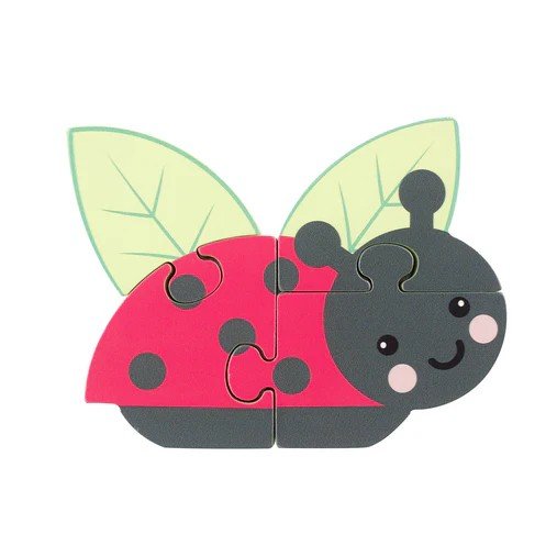 MIni Wooden Puzzle - Ladybird (12.5 x 9.5cms)